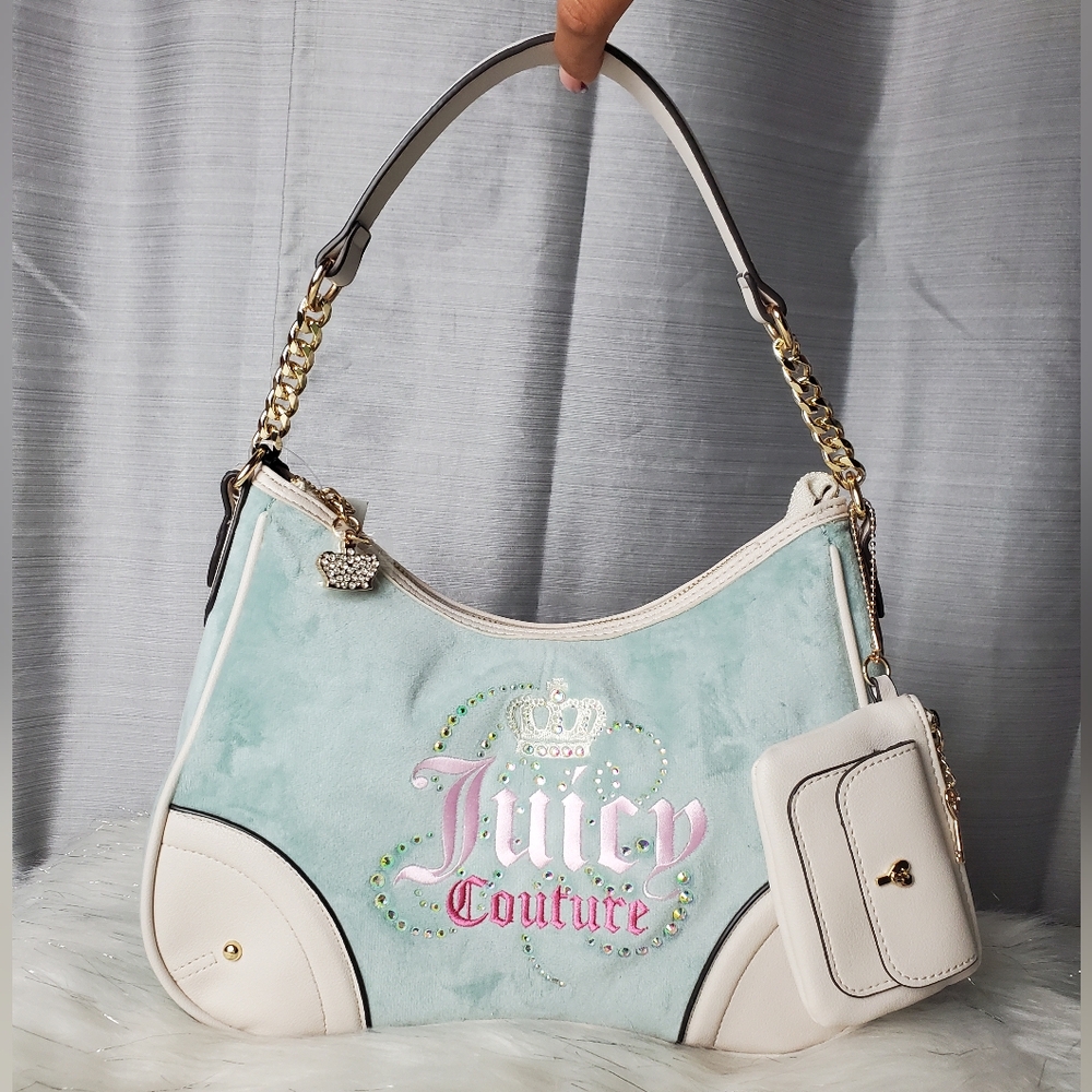 JUICY COUTURE Sage/crystal Dreamy Juicy Shoulder Bag